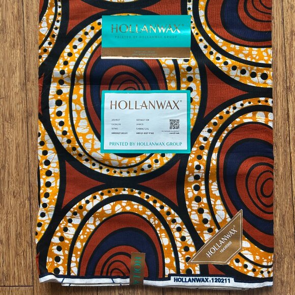 Kitengue Fabric – Vibrant Dutch Wax Print – Ankara Cotton - Picture 4 of 4